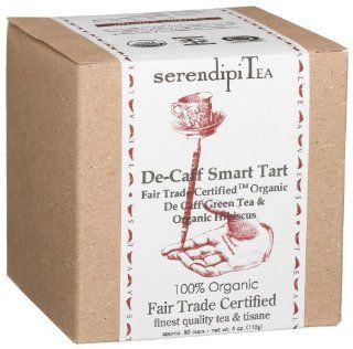 SerendipiTea De Caff Smart Tart, Organic Green Tea & Organic Hibiscus Tea & Tisane, 4 Ounce Boxes (Pack of 2) : Black Teas : Grocery & Gourmet Food