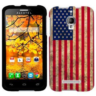 Alcatel OneTouch Fierce Retro American Flag Phone Case Cover: Cell Phones & Accessories