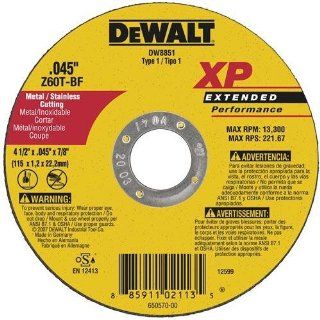 DeWalt DW8851 4 1/2" x .045" x 7/8" XP Metal and Stainless Cutting: Home Improvement