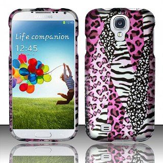 Pink Animal Print Hard Cover Case for Samsung Galaxy S4 S IV SIV: Cell Phones & Accessories