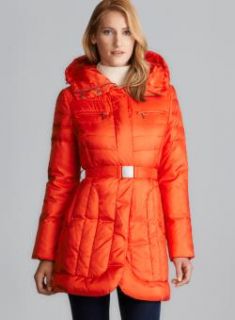 Cole Haan Quilted Down Puffer Coat With Belt Coats
