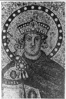 Photo of mosaic   Justinian (at San Vitale, Ravenna, Italy)   Prints