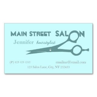 Beauticians Hair Cutting Scissors Business Card Templates