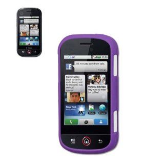 Fashionable Perfect Fit Hard Protector Skin Cover Cell Phone Case for Mororola CLIQ XT Quench T Mobile   PURPLE: Cell Phones & Accessories