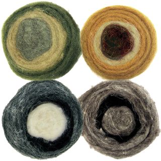 Feltworks Earth Tone Roving Rolls Dimensions Needle Punch