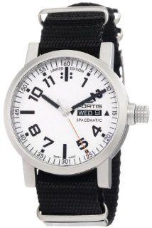 Fortis Men's 623.22.42 N.01 Spacematic Automatic Day and Date Nylon Strap Watch: Watches