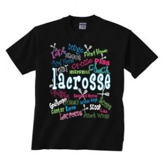 Lacrosse   LAX Graffiti   Short Sleeve T Shirt: Clothing