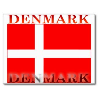 Denmark Danish Flag Postcard