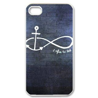Personalized Infinity Anchor Protective Snap on Cover Case for iPhone 4/4S IA35: Cell Phones & Accessories