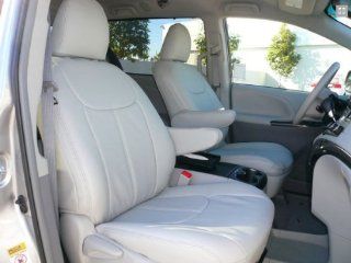 2013 Toyota Sienna LE/SE Clazzio Leather Seat Covers   Beige   Full Set   Front, Rear and Third Row: Automotive