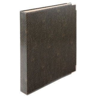 Wilson Jones WorkStyle Faux Croc 3 Ring Binder, 1 Inch Capacity, Black (W31911) : Round Ring Binders : Office Products