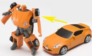 Diarobo   DR 0001 Transforming: NISSAN Fairlady Z (Orange) Zeroid: Toys & Games