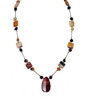 Tania's Treasures Jewelry "Tuscan Flair" Pendant Necklace, Mookaite, .925 Sterling Silver, 21": Tania's Treasures Jewelry: Jewelry