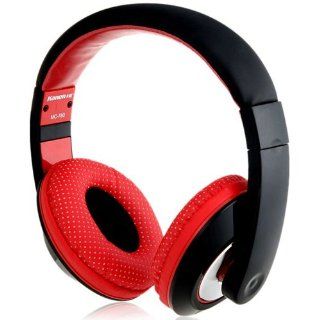 FUDE Genuine Kanen 20 20 KHZ Stereo Sound Adjustable Headphones with Microphone MC 780 (Black + Red): Cell Phones & Accessories