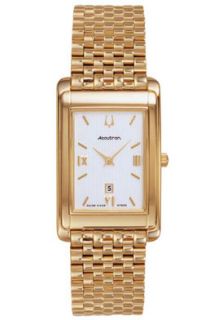 Accutron by Bulova 27B55  Watches,Mens Yellow Gold Tone, Casual Accutron by Bulova Quartz Watches