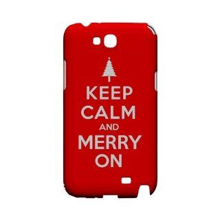 [Geeks Designer Line] Red Merry On Samsung Galaxy Note 2 Plastic Case Cover [Anti Slip] Supports Premium High Definition Anti Scratch Screen Protector; Durable Fashion Snap on Hard Case; Coolest Ultra Slim Case Cover for Galaxy Note 2 Supports Samsung Note