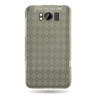 CoverON(TM) Flexi Gel SKin TPU Glove with SMOKE CHECKERED Design Soft Cover Case for HTC TITAN X310E (AT&T) [WCH662]: Cell Phones & Accessories