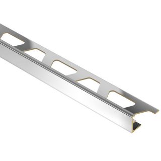 Schluter Systems 1/2 in Chrome Plated Brass Edge Trim