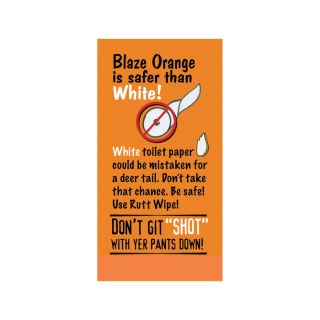 Rutt Wipe Blaze Orange Toilet Paper — 2-Pack  Gag Gifts
