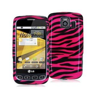 LG OPTIMUS S LS670 BLACK HOT PINK ZEBRA PATTERN CASE: Cell Phones & Accessories