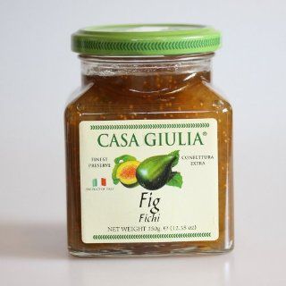 Casa Giulia   Fig (Fichi) Preserve, (2)  12.35 oz. Jars : Marmalades : Grocery & Gourmet Food