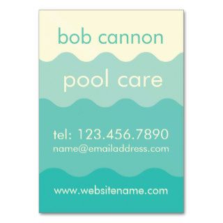 Swimming Pool Care Maintenance Business Card