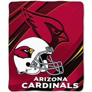 NFL Arizona Cardinals 50 Inch by 60 Inch Micro Raschel Plush Throw "Imprint" Design : Sports Fan Throw Blankets : Sports & Outdoors