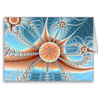 fishbones on the beach greeting card