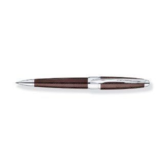 Cross Apogee, Sable Herringbone, BallPoint Pen (AT0122 5) : Ballpoint Stick Pens : Office Products