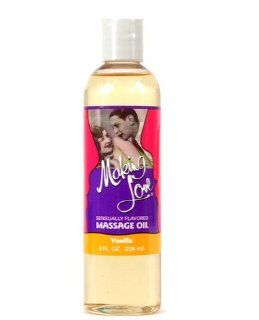 Holiday Gift Set Of Making Love Massage Oil  Vanilla And a Mini Mite Waterproof Massager  Purple: Health & Personal Care