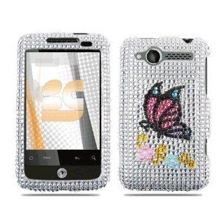 HTC Bee 6225 Full Diamond Protex Monarch (Carrier: Alltel) Plastic Case, SnapOn, Protector, Cover: Cell Phones & Accessories