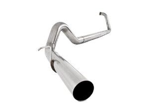 MBRP S6212SLM 4" T409 Stainless Steel Off Road Single Turbo Back Exhaust System: Automotive