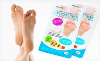 Dream Feet Exfoliating Foot Mask (Two Pair): Health & Personal Care