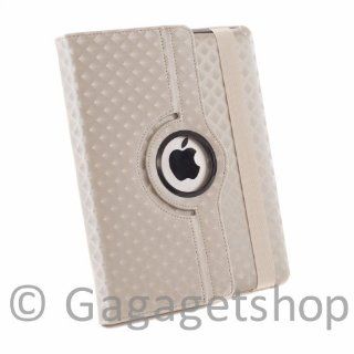KPAD Silver Diamond   For the New Ipad 3 & iPad 4th Generation PU Leather Rotating Magnetic Smart Cover Checker Case(will Also Fit for the Ipad 2) High Quality Case Wake/Sleep Feature: Computers & Accessories