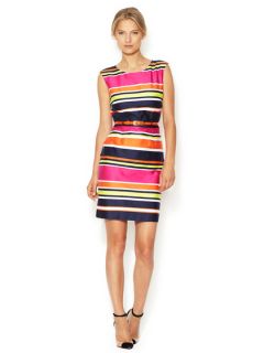 Belted Striped Cotton Dress by Tahari ASL