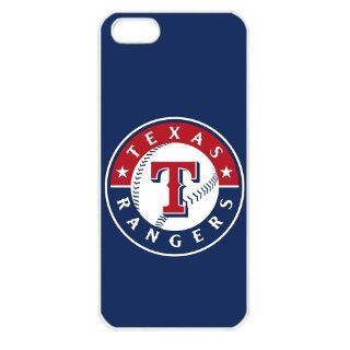MLB Major League Baseball Texas Rangers Apple iPhone 5 TPU Soft Black or White case (White): Cell Phones & Accessories