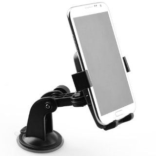 Windshield Dashboard Universal Car Mount Holder for iPhone 4S/5/5S/5C, Galaxy S3/S2, HTC One DROID RAZR HD   Retail Packaging   Black: Automotive