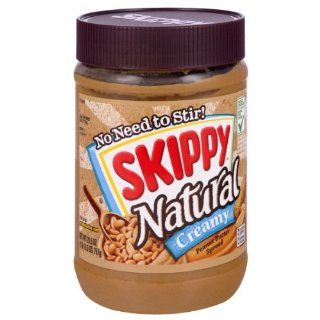 Skippy Natural Creamy Peanut Butter Spread 26.5 oz  Grocery & Gourmet Food
