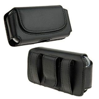 Black Horizontal Leather Pouch For Nokia 2720 Phone Case Cover with Belt Clip Magnetic Closing: Cell Phones & Accessories
