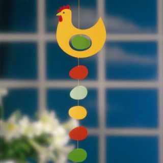 Flensted Mobiles Prize Hen Mobile f039Blue Color: Yellow