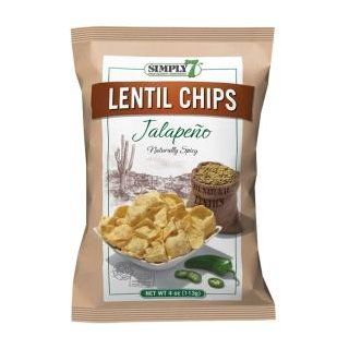Simply 7 Lentil Chips, Sea Salt, 4 Ounce Bags (Pack of 12) : Vegetable Chips And Crisps : Grocery & Gourmet Food