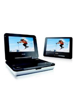 Philips PET708/37 Portable DVD Player with Dual LCD Display Screens and Car Mount Kit: Electronics