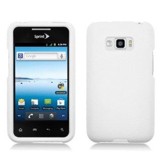 Bundle Accessory for Sprint Lg Optimus Elite Ls696   White Hard Case Protector Cover + Lf Stylus Pen: Cell Phones & Accessories