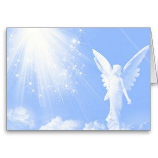 Angel In The Clouds Greeting Cards