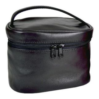 Womens Royce Leather Adeline Travel Cosmetic Bag Black
