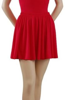 Trienawear 15" Jersey Adult Elastic Waist Circle Skirt TR703 15 Ballet Dancewear Assorted Colors P,S,M,L,XL: Clothing