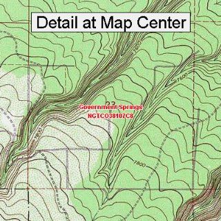USGS Topographic Quadrangle Map   Government Springs, Colorado (Folded/Waterproof) : Outdoor Recreation Topographic Maps : Sports & Outdoors