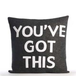 Alexandra Ferguson Youve Got This Pillow YGT 16 Color: Stone / Red