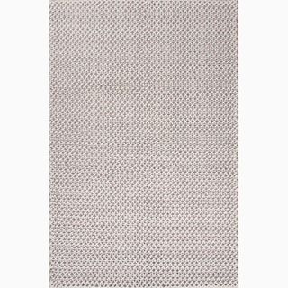 Hand made Gray Wool Ultra Plush Rug (2x3)