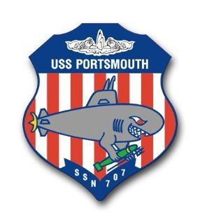 US Navy Ship USS Portsmouth SSN 707 Decal Sticker 3.8": Automotive
